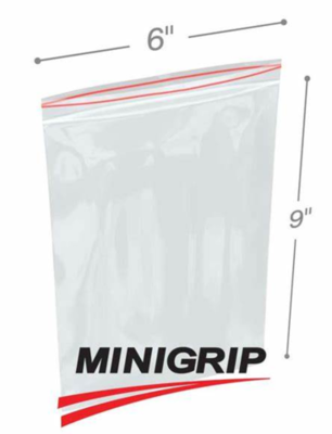 6X9 LIGHT WEIGHT MINI GRIP BAGS